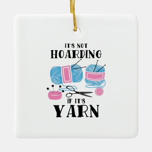 Krotseet Knitting Gifts Keramisch Ornament (Voorkant)