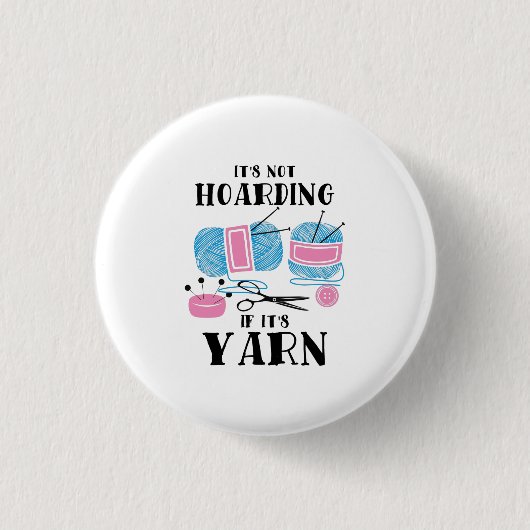 Krotseet Knitting Gifts Ronde Button 3,2 Cm (Voorkant)