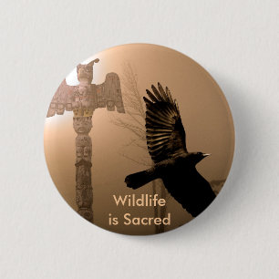 KROUW SPIRIT Collectie Ronde Button 5,7 Cm