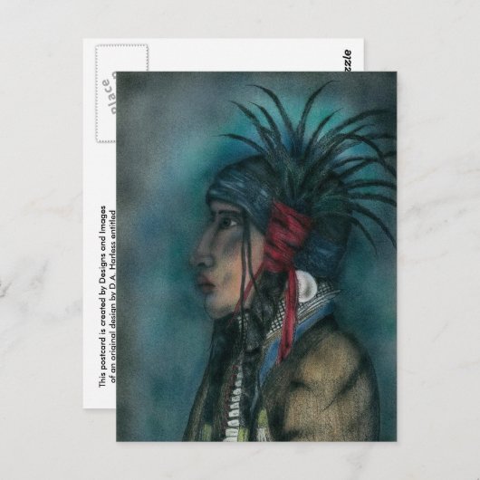 KROUW WARRIOR briefkaart (Voorkant / Achterkant)