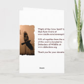 KROW EN TOTEM POLE Native American-themed Kaart (Achterkant)