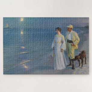 Kroyer - De kunstenaar en zijn vrouw op het strand Legpuzzel