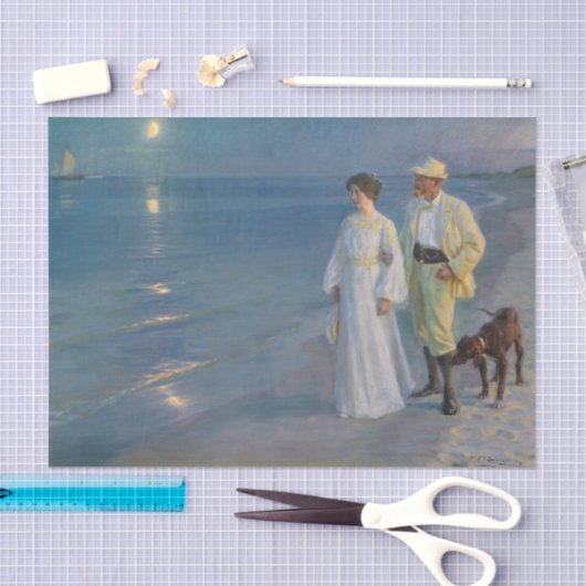 Kroyer - De kunstenaar en zijn vrouw op het strand Tissuepapier (Craft)