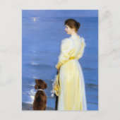 Kroyer - De vrouw van de kunstenaar en de hond van Briefkaart (Voorkant)