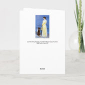 Kroyer - De vrouw van de kunstenaar en hond aan de Kaart (Achterkant)