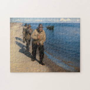 Kroyer - Drie vissers die een boot trekken Legpuzzel