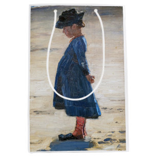 Kroyer - Little Girl op Skagen Beach Medium Cadeauzakje