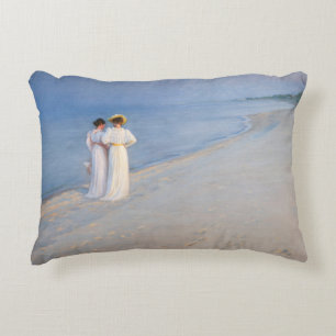 Kroyer - Summer Evening on Skagen Beach Accent Kussen