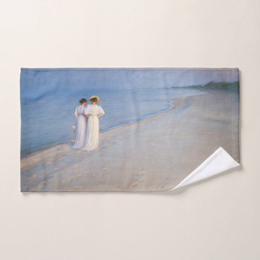 Kroyer - Summer Evening on Skagen Beach Bad Handdoek (Handdoek)
