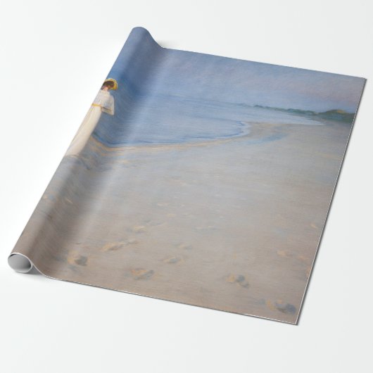 Kroyer - Summer Evening on Skagen Beach Cadeaupapier (Uitgerold)
