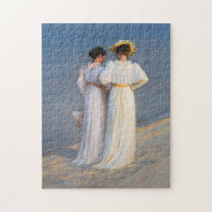 Kroyer - Summer Evening on Skagen Beach Closeup Legpuzzel
