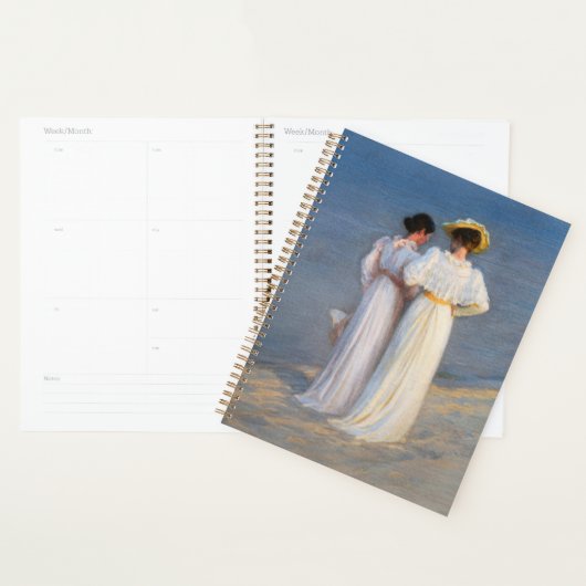 Kroyer - Summer Evening on Skagen Beach Closeup Planner (Display)