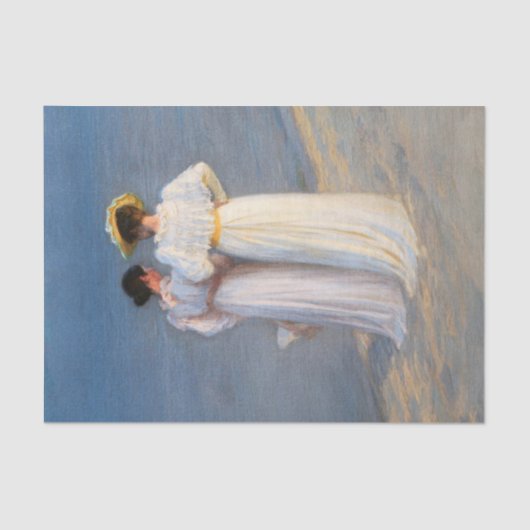 Kroyer - Summer Evening on Skagen Beach Closeup Tissuepapier (Voorkant)
