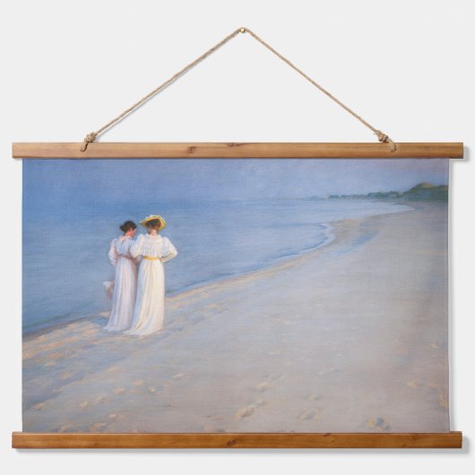 Kroyer - Summer Evening on Skagen Beach Hangend Wandkleed (Voorkant)