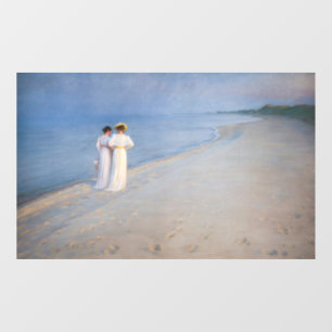 Kroyer - Summer Evening on Skagen Beach Raamsticker
