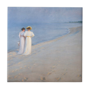 Kroyer - Summer Evening on Skagen Beach Tegeltje