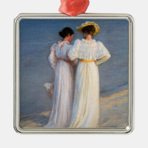 Kroyer - Zomeravond op het strand van Skagen Close Metalen Ornament