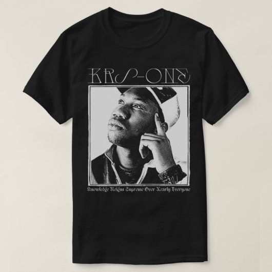 KRSONE Old School Hip Hop T-shirt (Design voorkant)