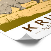 Kruger Nationaal Park Witte neushoorn Reiskunst Poster (Hoek)