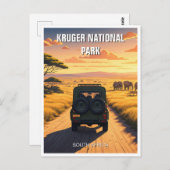 Kruger Nationaal Park Zuid-Afrika Briefkaart (Voorkant / Achterkant)
