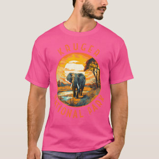Kruger Nationaal Park Zuid-Afrika Olifantenretro D T-shirt