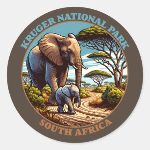 Kruger Nationaal Park Zuid-Afrika Ronde Sticker