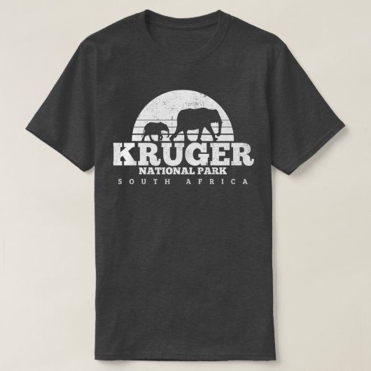 Kruger National Park Elephant T-shirt (Design voorkant)