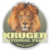 Kruger NP (Lion) WT Sticker (Voorkant)