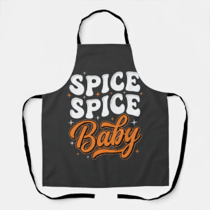Kruid Kruid Baby Halloween Retro Typografie Ontwer Schort