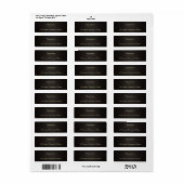 Kruid & Spice/ U Pick Kleur Zwart Board Ingrediënt Etiket (Full Sheet)