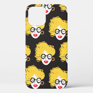 Kruid van grappige volken, schattige achtergrond iPhone 12 hoesje