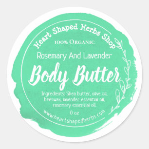  Kruiden Body Butter Label Handgemaakt