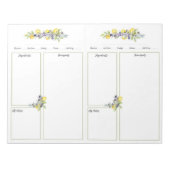 Kruiden Citroenen Mini Multomap Geen Lijnen Recept Notitieblok (Voorkant)