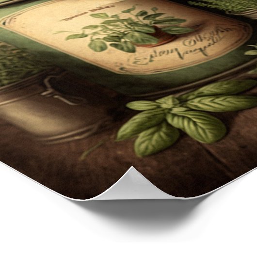 kruiden Downloadbare wandkunst Poster (Hoek)