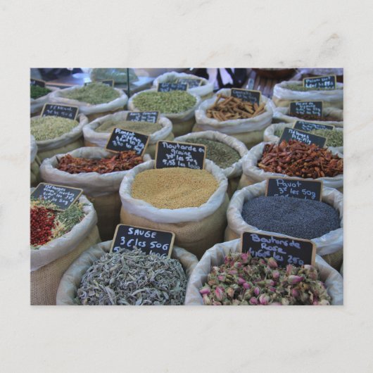 Kruiden en specerijen briefkaart (Voorkant)