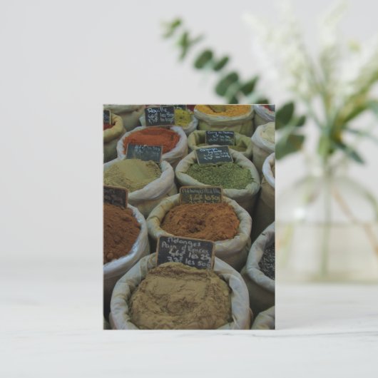 Kruiden en specerijen briefkaart (Staand voorkant)