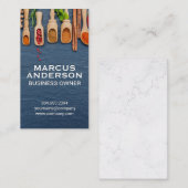 Kruiden en specerijen | Kookingrediënten Visitekaartje (Voorkant / Achterkant)