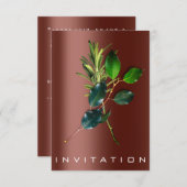 Kruiden Italiaans Chef Eten Duurzaamheid BROWN Kaart (Voorkant / Achterkant)