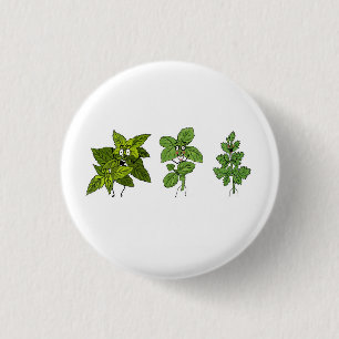Kruiden, kruidenthema ronde button 3,2 cm