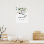 Kruiden Pick a Seat Either Side Trouwbord Poster (Keuken)