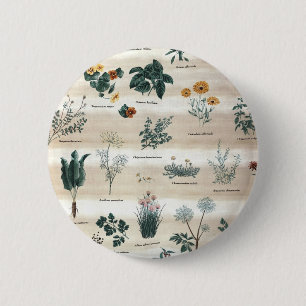 Kruiden Planten Flowers Ronde Button 5,7 Cm