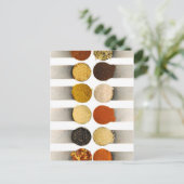 Kruiden specerijen en poedervormige ingrediënten briefkaart (Staand voorkant)