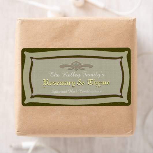 Kruiden & Spice U Pick Kleur Product Etiket (Insitu)