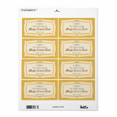 Kruiden & Spice U Pick Kleur Product met Datum Etiket (Full Sheet)