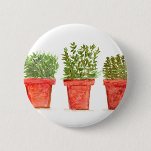 Kruiden tijm rozemarijnmunt ronde button 5,7 cm
