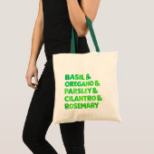 Kruiden Tote Bag (Voorkant (product))