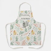 Kruiden Whisperer met Bladerige Abstract  Schort (Voorkant)