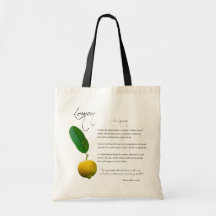 Kruidenapotheek: Lemon | Botanische Canvas tas