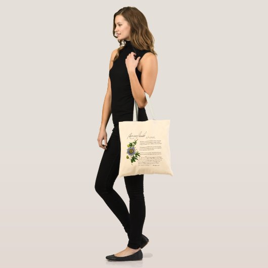 Kruidenapotheek: passionbloem | Bloem Canvas tas (Voorkant (model))
