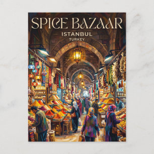 Kruidenbazaar Turkije Briefkaart
